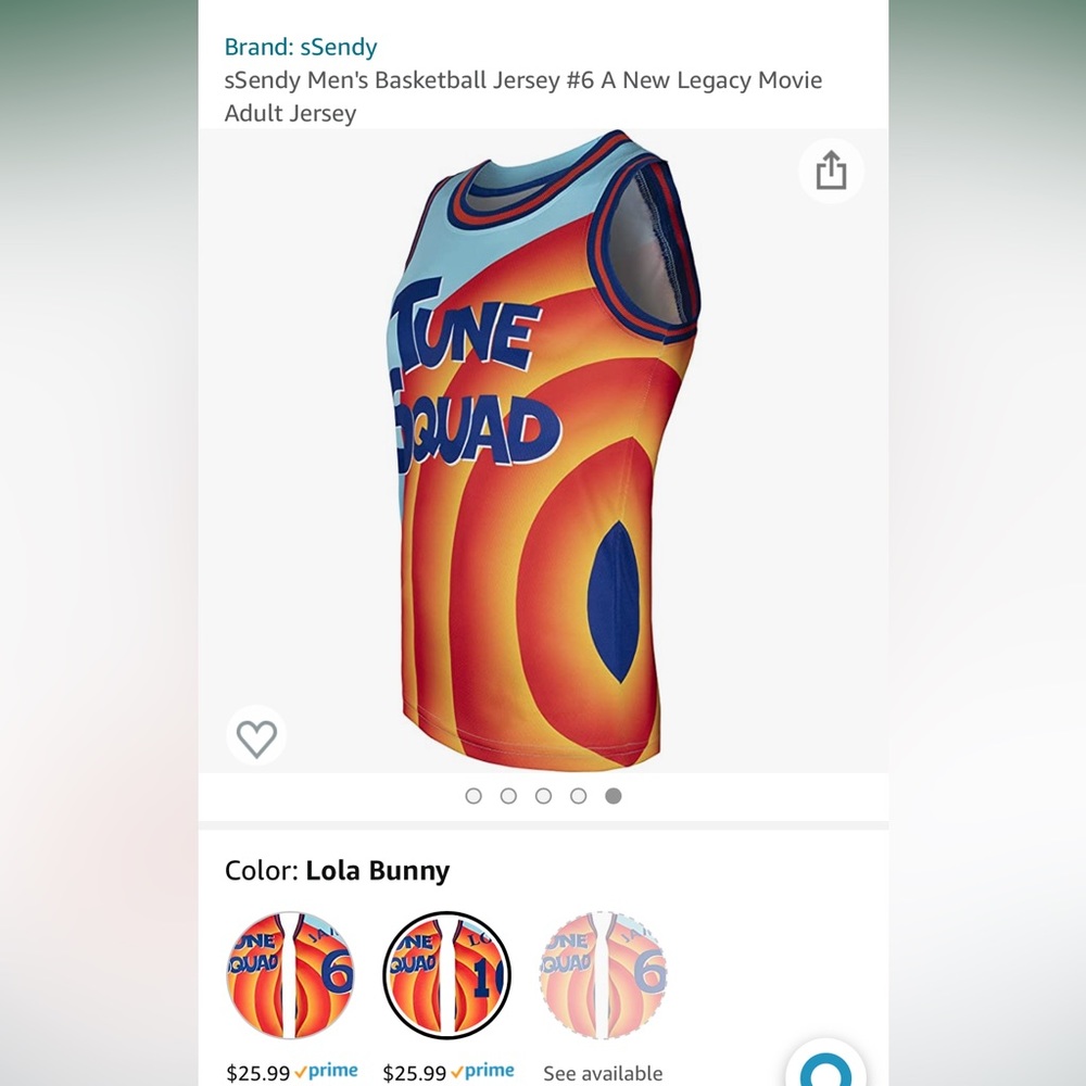 NWT - sSendy Men's Basketball Jersey #10 Adult Jersey Lola Size Small